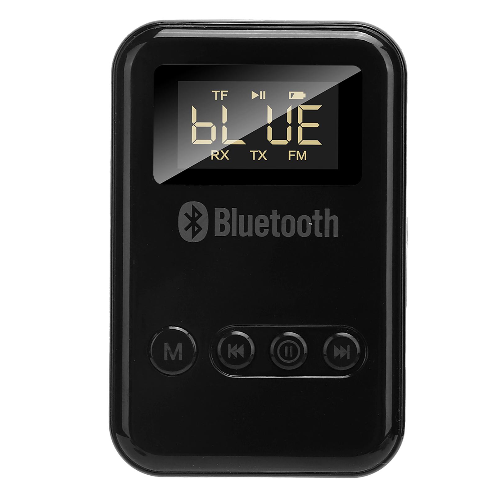 

2 в 1 Bluetooth 5.0 передатчик приемник беспроводной o адаптер автомобильный FM цифровой дисплей