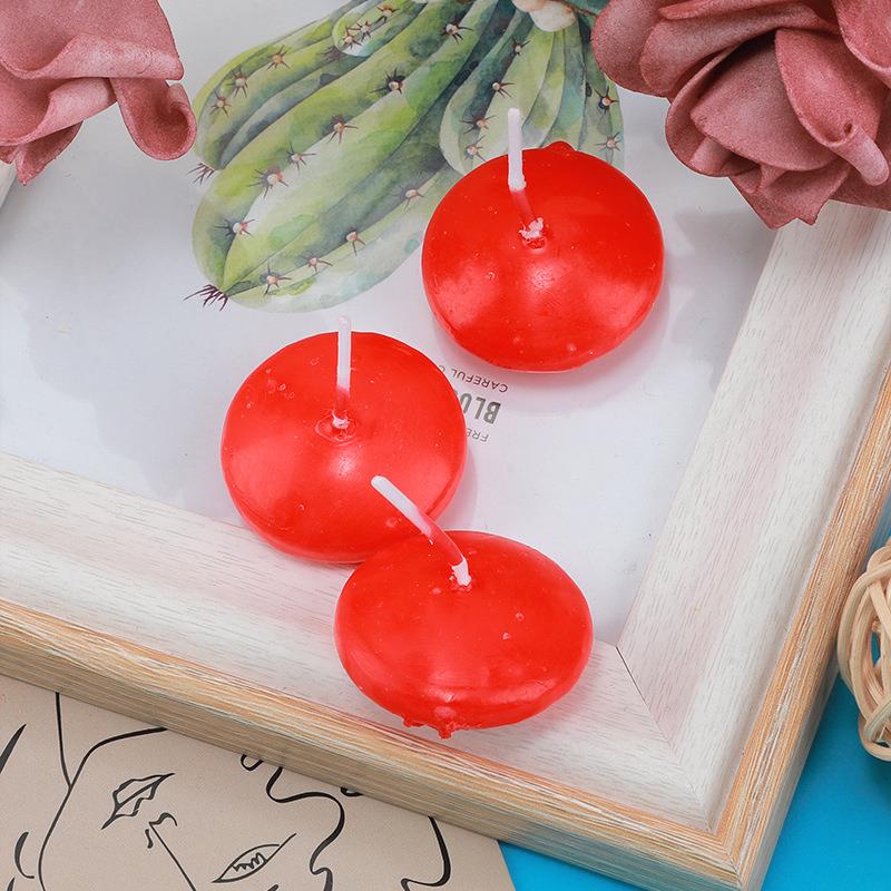10Pcs Unscented Discs Candles Floating For Valentine'S Day Party Wedding Home Bathtub Decor Romantic Confession Candlelight