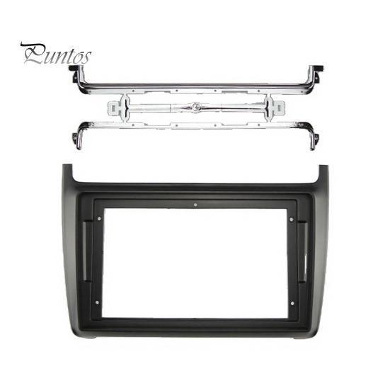 9 Inch Head Unit Panel Radio Dash Kit for Volkswagen 2014, Car Stereo Navigation Fascia Interior Upgrade with Mounting Brackets Screws, Center Console