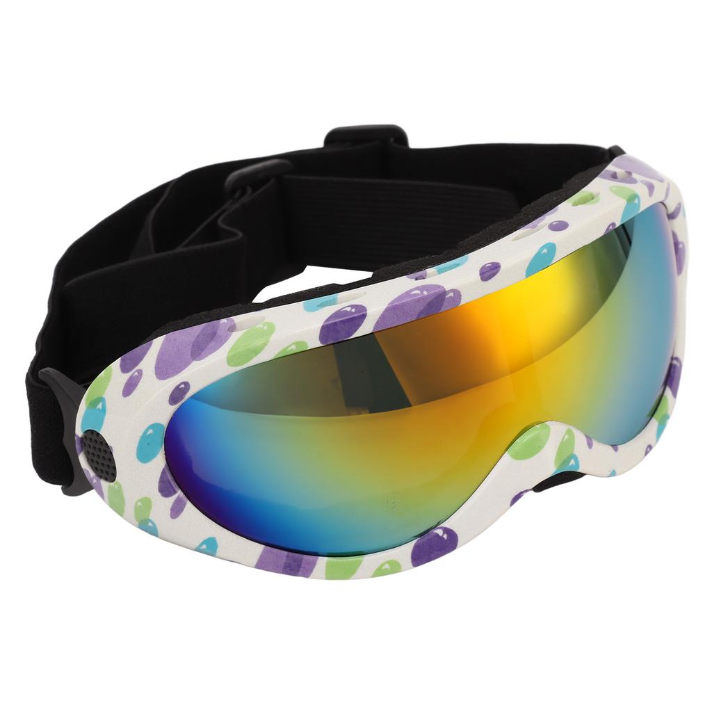 Dog Sunglasses Dog Goggles Pet Glasses UV Protection Winproof for Dogs Eyes Protection Red Lens White Purple Frame