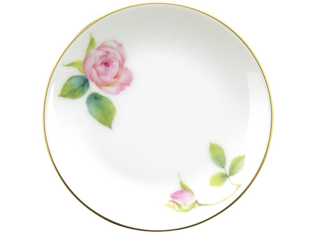 Okura Touen "Rose" 12cm Small Plate, Made in Japan, 142H/5191