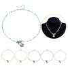 Beautiful Bohemian Starfish Pendant Necklace Colorful Bead Choker Adjustable Neck Chain Jewelry for Women and Girls