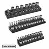 Professional 3Pieces Magnetic Socket Holder 1/4" 3/8" 1/2" Inch Drive Metric/SAE Socket Organizer Storage Installation Tools Kit