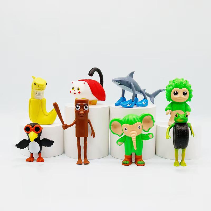 New Tung Tung Sahur Italian Brainrot Wooden Stick Creative Toys Desktop Decoration Collection Ornaments Funny Doll Toy Gift