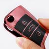 Soft TPU Car Key Case For VW Volkswagen Golf 7 MK7 Tiguan MK2 Car Remote Key Shell 3 Buttons Key Protective Case Car Accessories