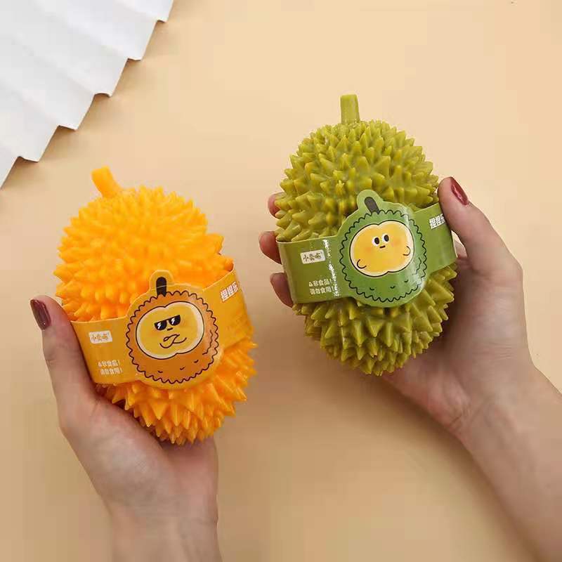 Creative durian pinch music can't be broken, decompression is funny, pressure vent ball, ren's  fruit