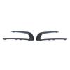 For Peugeot 2008 2014 2015 2016 2017 2018 Front Bumper Fog Light Decorative Trim Strip Chrome Frame Lamp Cover Shell Black