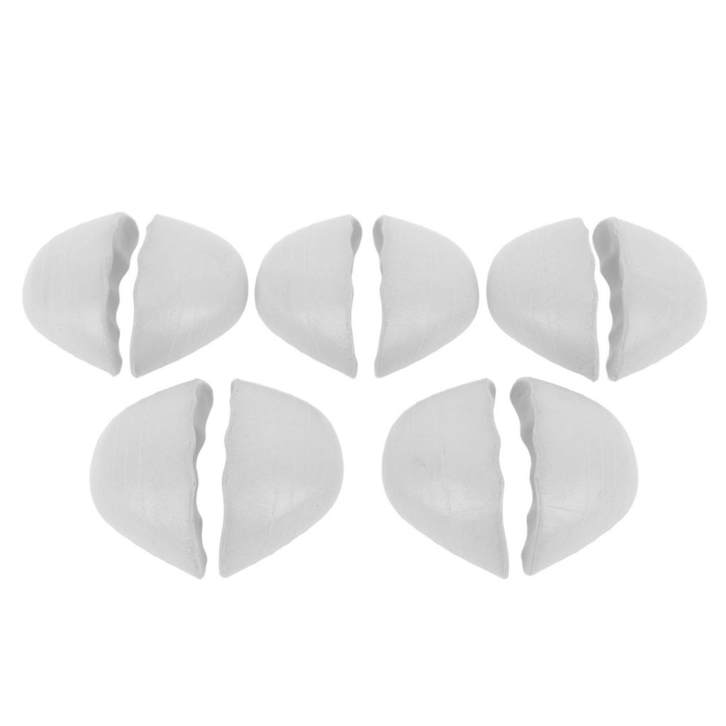 5 Pairs Runde Schuh Füller Einsatz PU Schaum Dicke Weiche Zehen Kissen Füllstoffe Halbe Größe Schuh Füller für