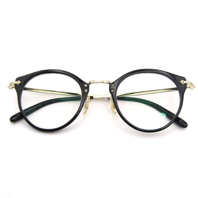 Used OLIVER PEOPLES L.A. Oliver Peoples Glasses Frame OV5184 OP-505 Degree Made in Italy Boston 1005L Black/Gold 54000795