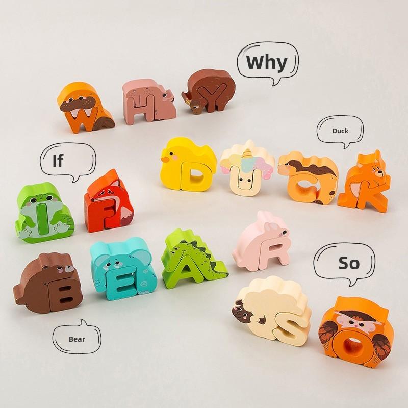 Childrens Wooden Alphabet Puzzle Toy With Recording Function For Early Learning And Brain Development