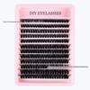 DIY Segmented Cluster Cross Fake Eyelashes - European & American Style