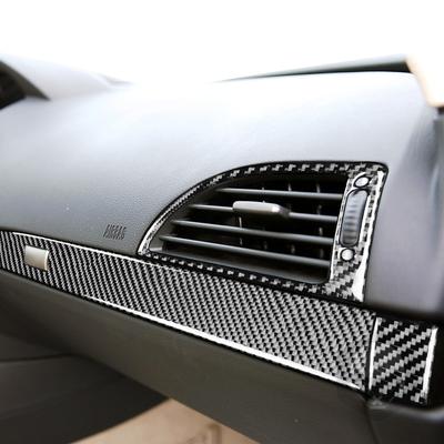 Car Dashboard Trim Carbon Fiber Stickers For BMW 6 Series M6 E63 E64 2004-2010 Vents Light Switch Glove Box Door Cover