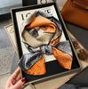 Small Silk Scarf Women's Spring and Autumn Thin Korean Version Versatile Thin and Narrow Long Scarf Tied Hair Temperament Square Scarf with Suit Shirt