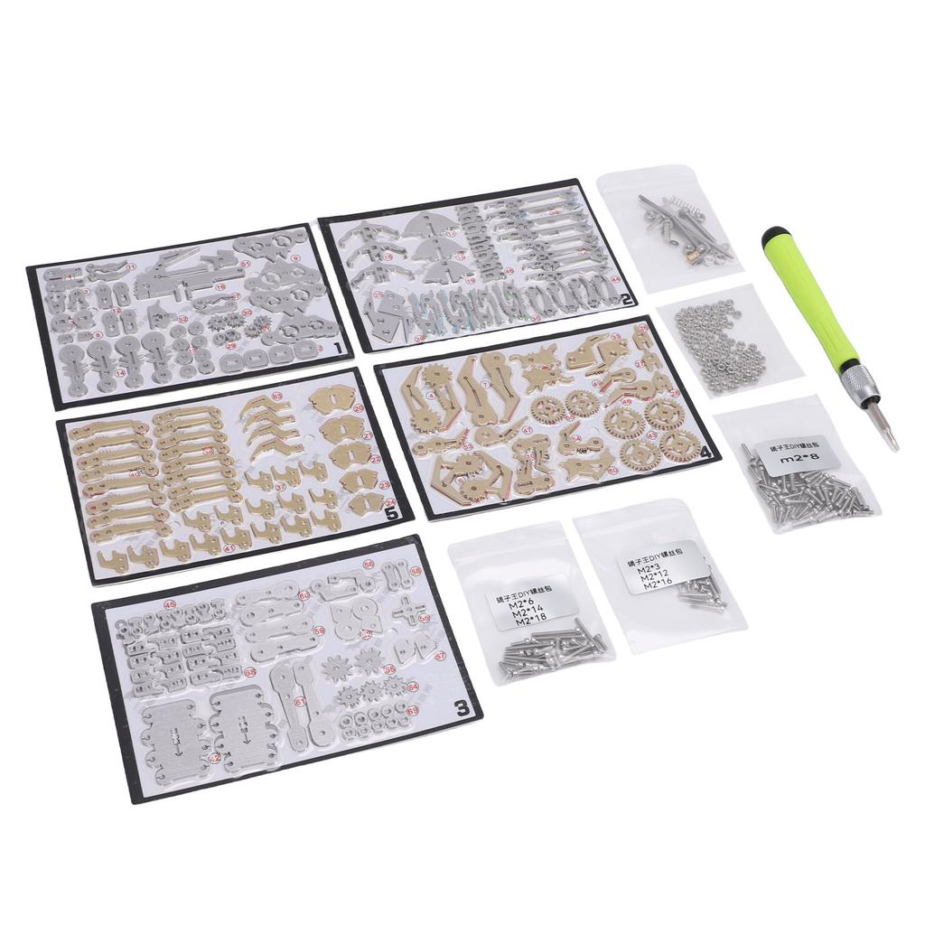 3D Metal Puzzles Kit To Build STEM Educational Toy   Mechanical Puzzle Building Blocks for Kids Adults