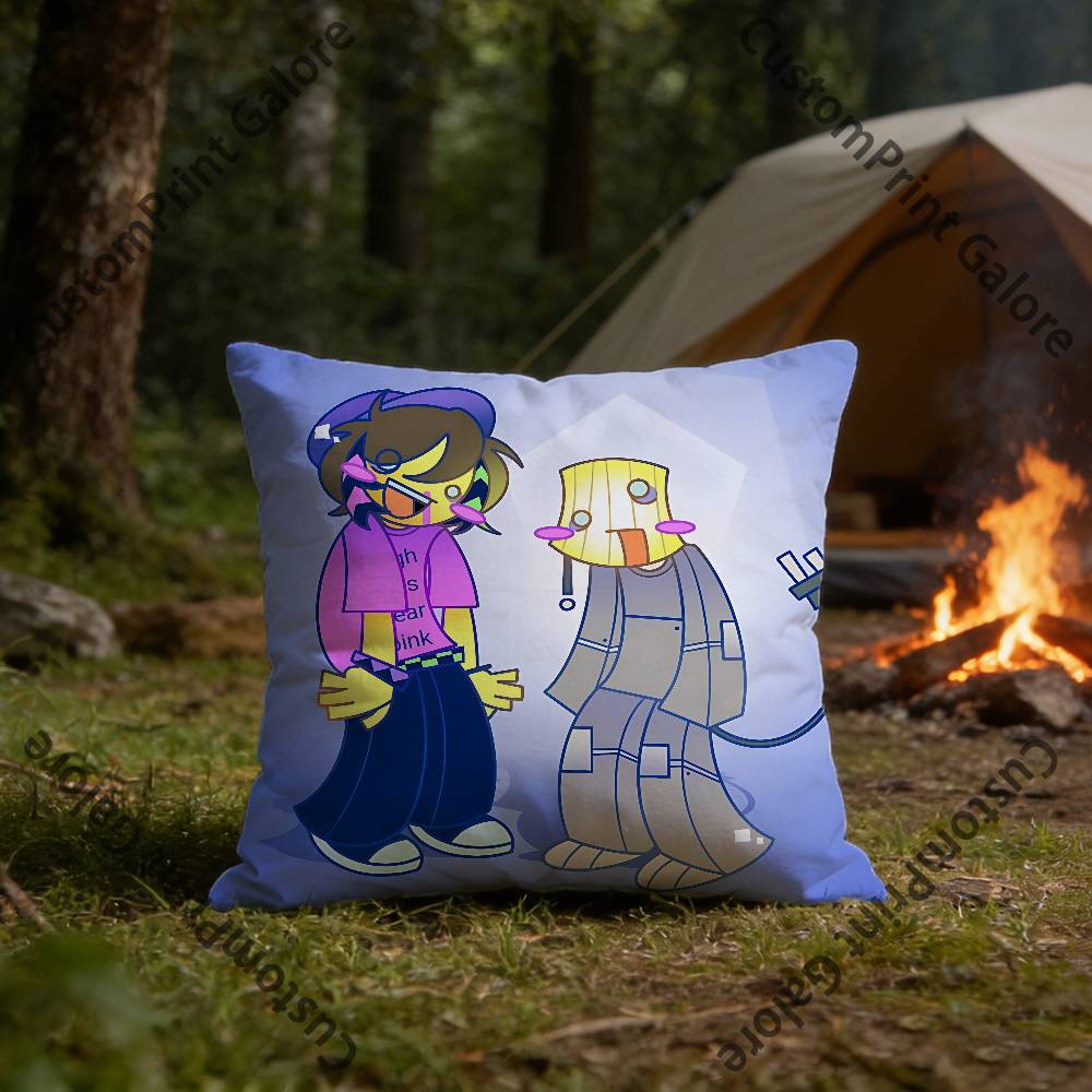 Skaterlight Infected Lampert Pillow Cover Polyester Square Cushion Case 45 cm Decorative for Home Couch Bed Car Decor