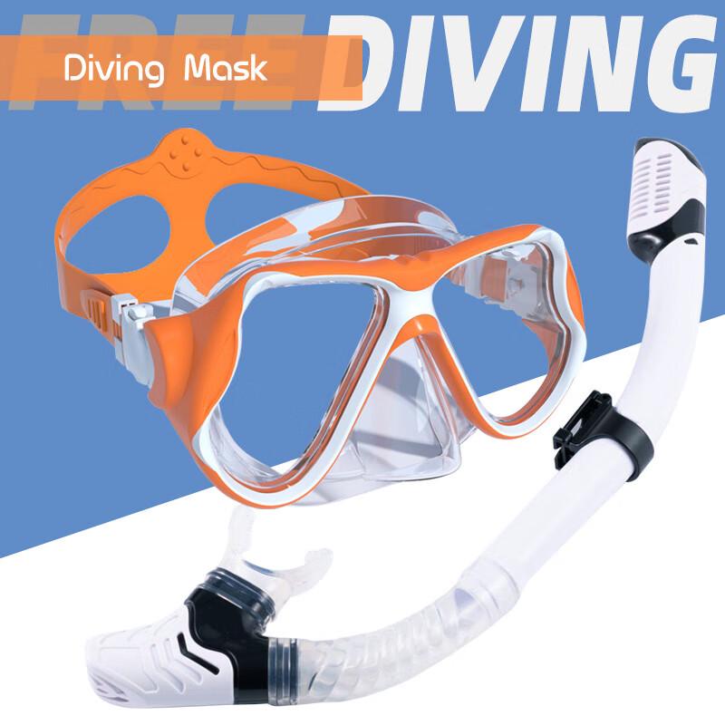 Baoyuan Adult Silicone Diving Mask & Full Dry Snorkel Set