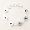 Swiss Blue Topaz Gemstone 925 Sterling Silver Jewelry Bracelet Bridesmaid Gift RB-9-1