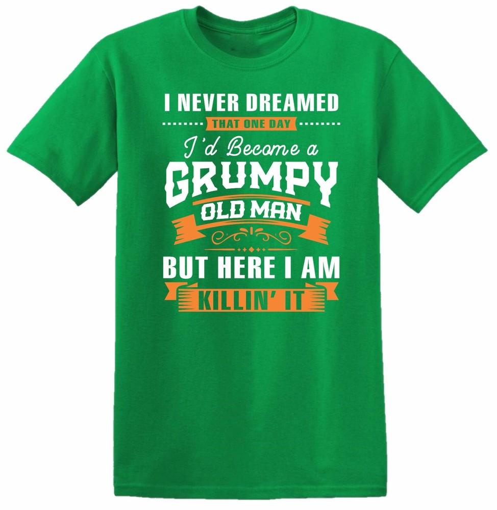 Old Grumpy Unisex Killing It T Shirt RetireUnisext Retired Grandad Birthday Top Tee S