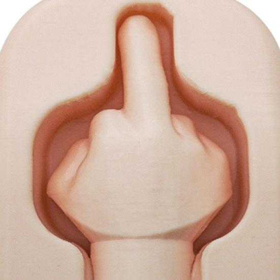 Wall Hook Coat Hanger Strong Load-Bearing Easy to Install Funny Middle Finger Wall-Mounted Decorative Hook Storage Organizer