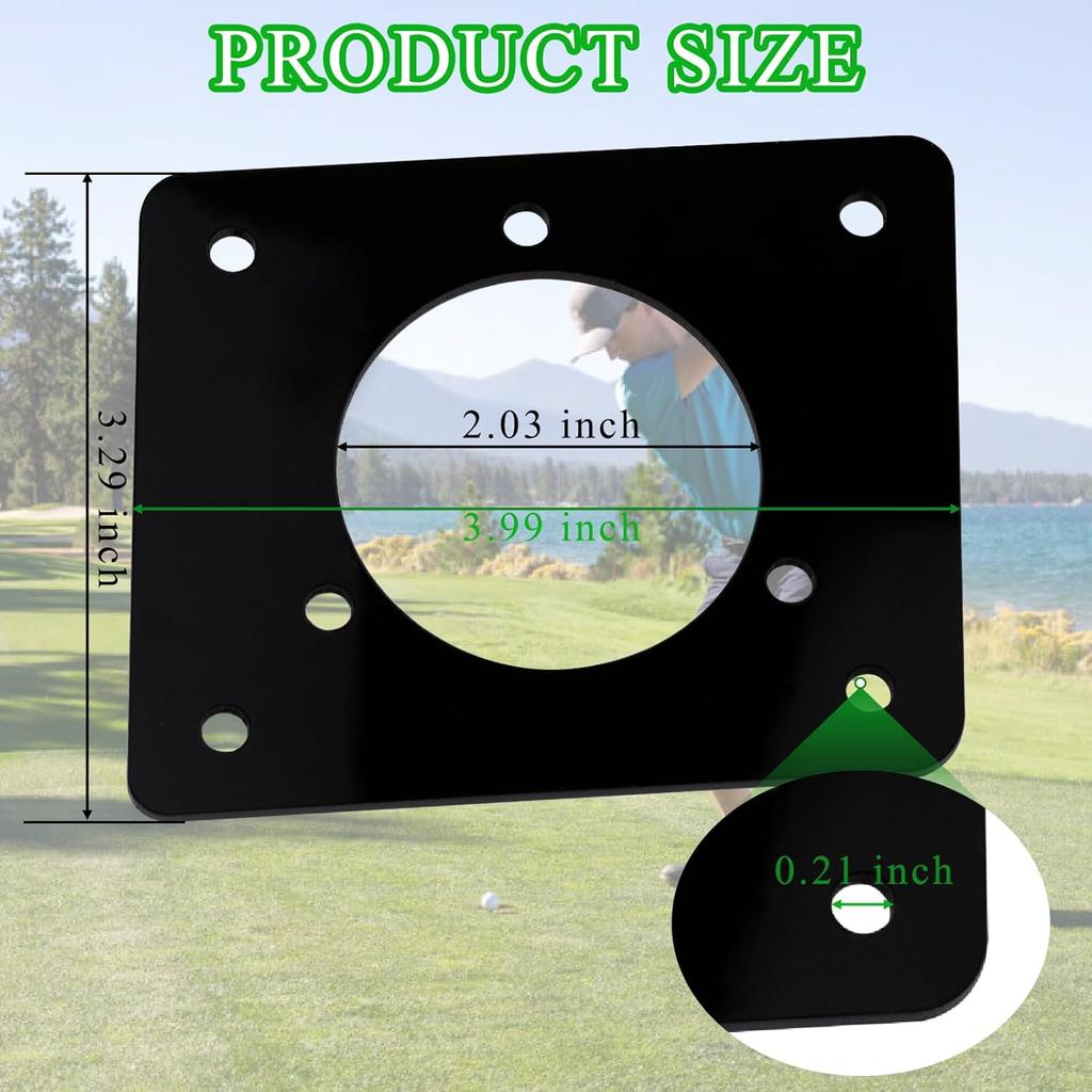 Golf Cart Charging Port Adapter Compatible with Noco GCP1 110v AC 36v EZGO TXT Carts Charging Plug Part Type for Lithium Battery Conversion and