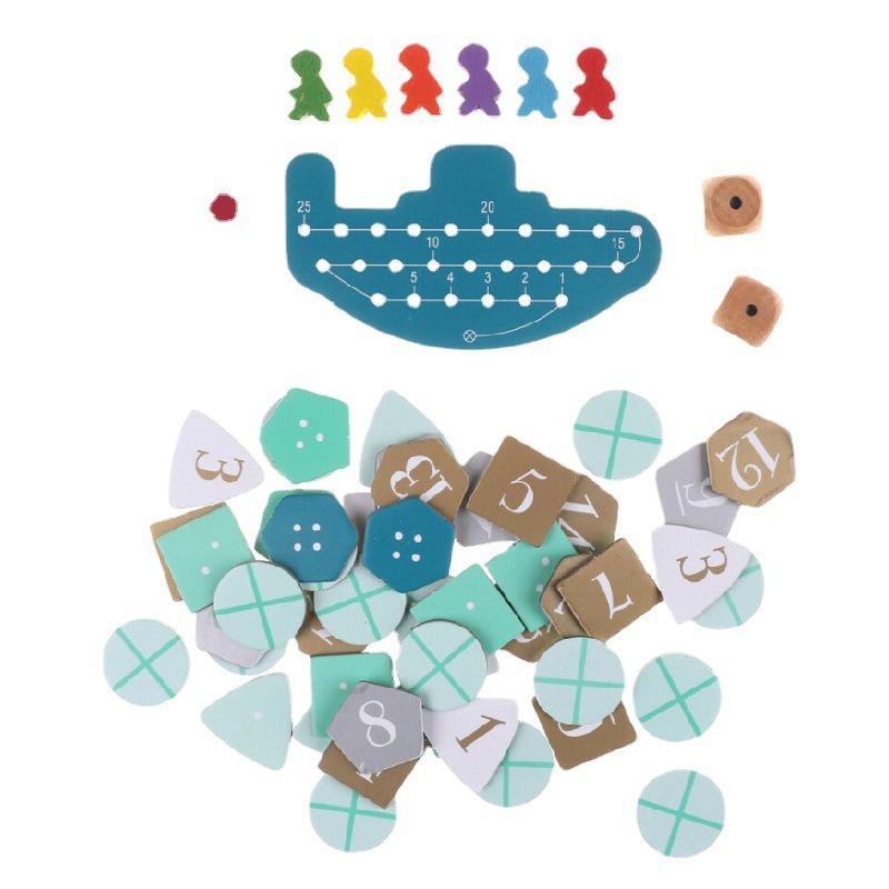 Deep Sea Adventure Board Games Family Party Game Card Fun Card Game Toys Friends Interaction Toy Treasure Hunt Cards Games