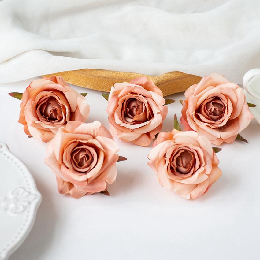 Artificial Flowers Silk Rose Wedding Bridal Bouquet Home Room Table Yard Outdoor Garden Festival Wreath Wall DIY Gifts Candy Box