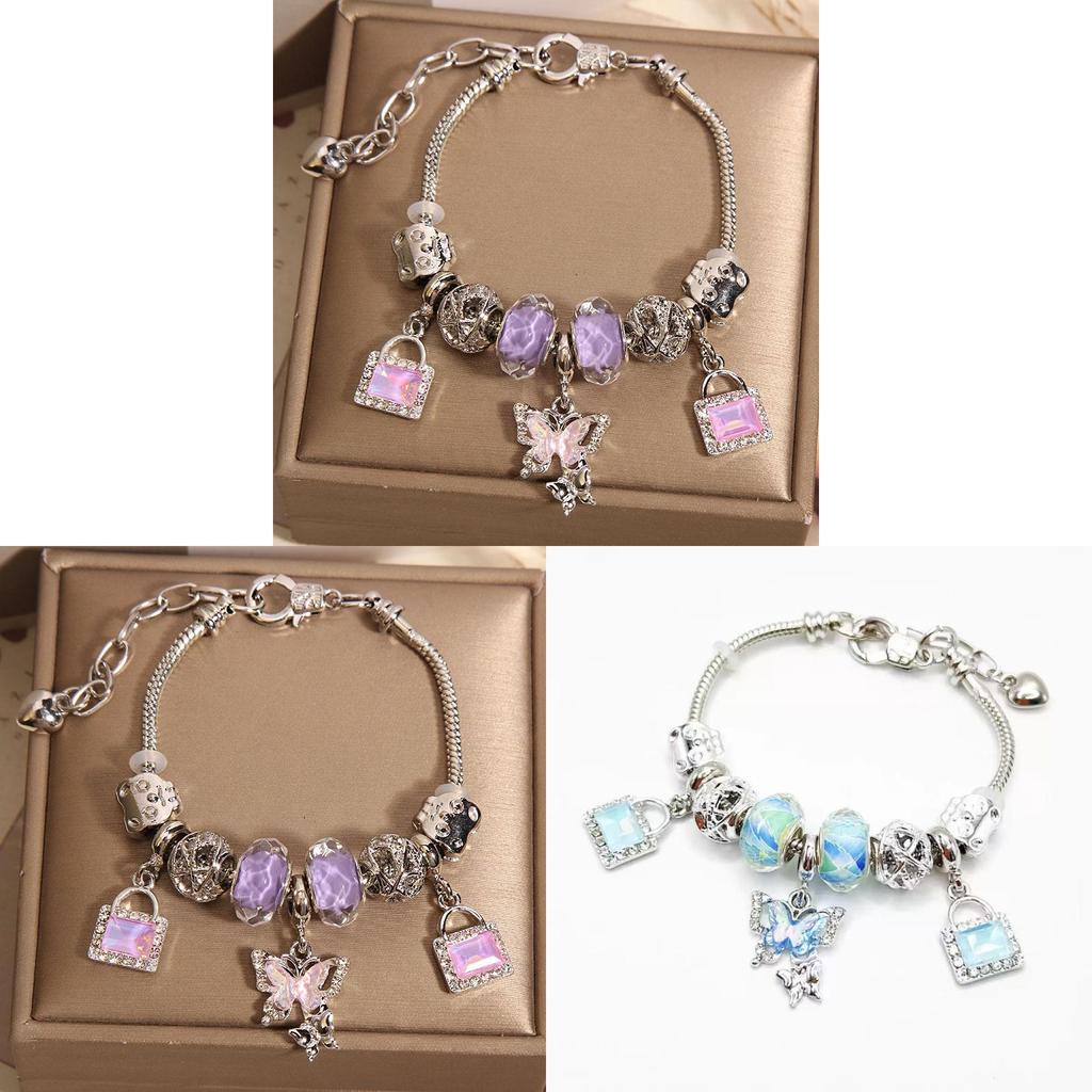 Hand Chain Women Jewelry With Alloy Material Butterfly Pendant For Romantic Couples