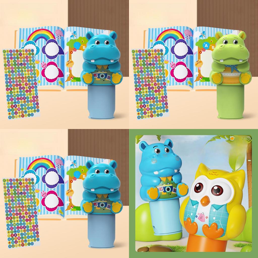 Animal Stamp Toy With Plastic Material And Sticker Set For Kids Educational Rewards