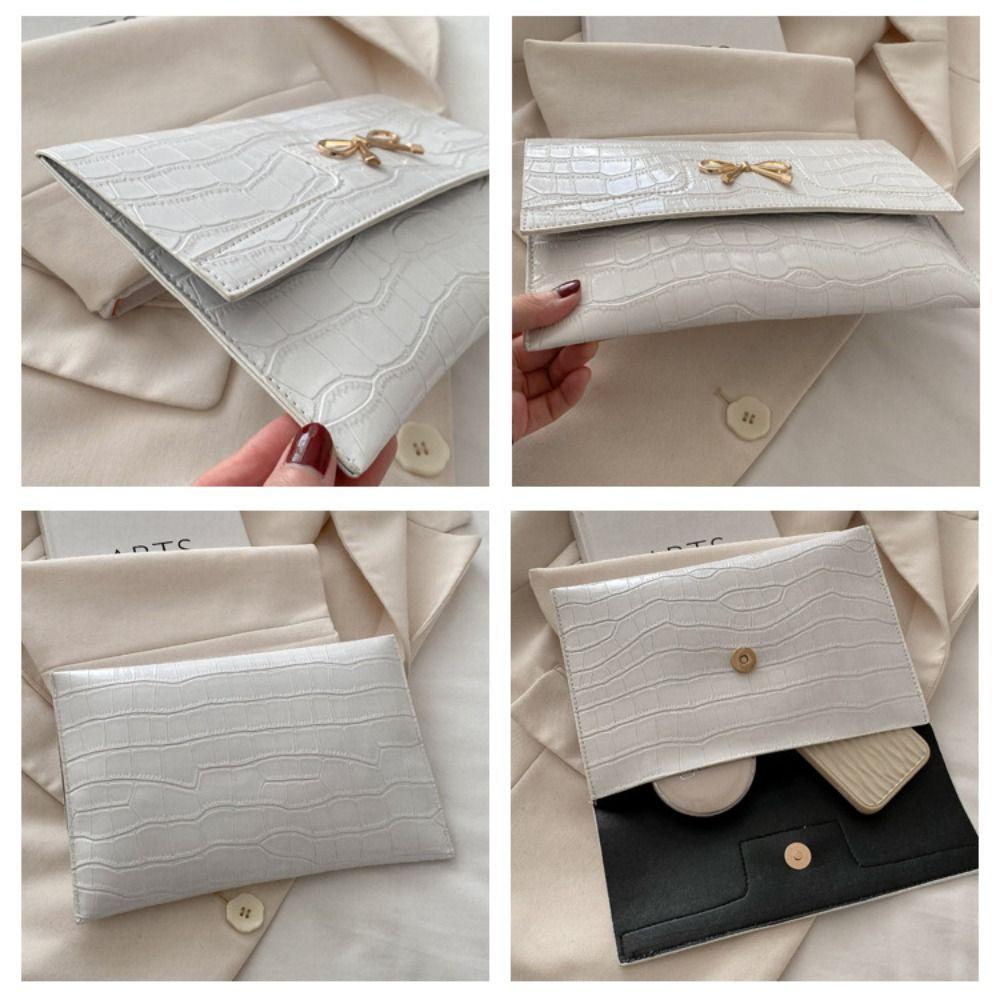 Purse Ladies Clutch Bag Handbag Evening Banquet Bag Casual Bow Envelope Bag  Office