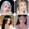 Elf Princess Crown Crystal Forehead Jewelry Headdress For Wedding Party