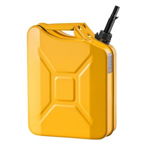 VEVOR Metal Fuel Container, 20 L, Fuel Jerry Can with Spout and Comfort Handle, 6 L/min Max Flow Rate