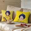 W-Wonder Egg Priority Cartoon Animation Pillowcase Toon Gift Cushion Cover Bedroom Home Sofa Chair Seat Decor Pillow Case
