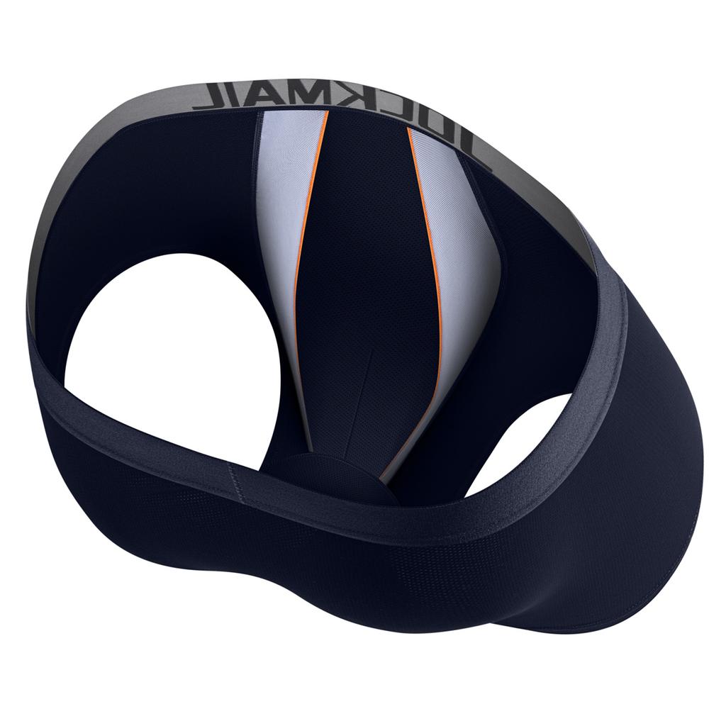 Boxer JOCKMAIL atmungsaktive Mesh-Unterhose mit langen, flachen Ecken, niedrige Taille, Sport-Hodensack für bequeme Boxershorts, tägliche Freizeit, bequeme Badehose