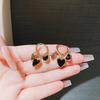 Fashion ins cold wind simple light luxury high-end ear buckle temperament geometric earrings women's small and versatile tide earrings