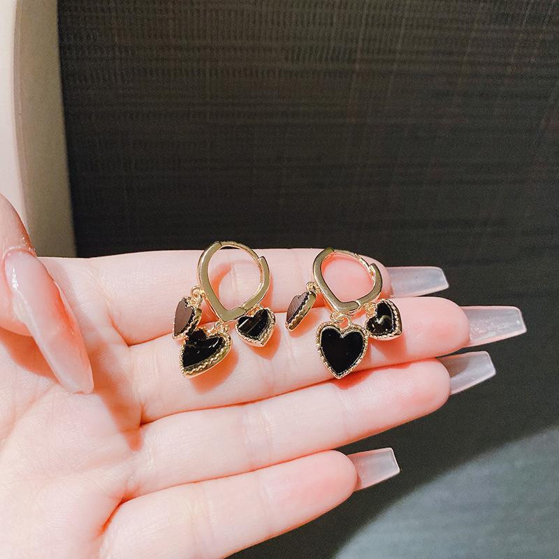 Fashion ins cold wind simple light luxury high-end ear buckle temperament geometric earrings women's small and versatile tide earrings