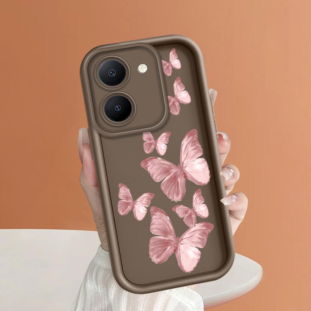 Soft Silicone Square Ladders Cartoon Pattern Full Cover Camera Protection Shockproof Case for iPhone Infinix Tecno Vivo