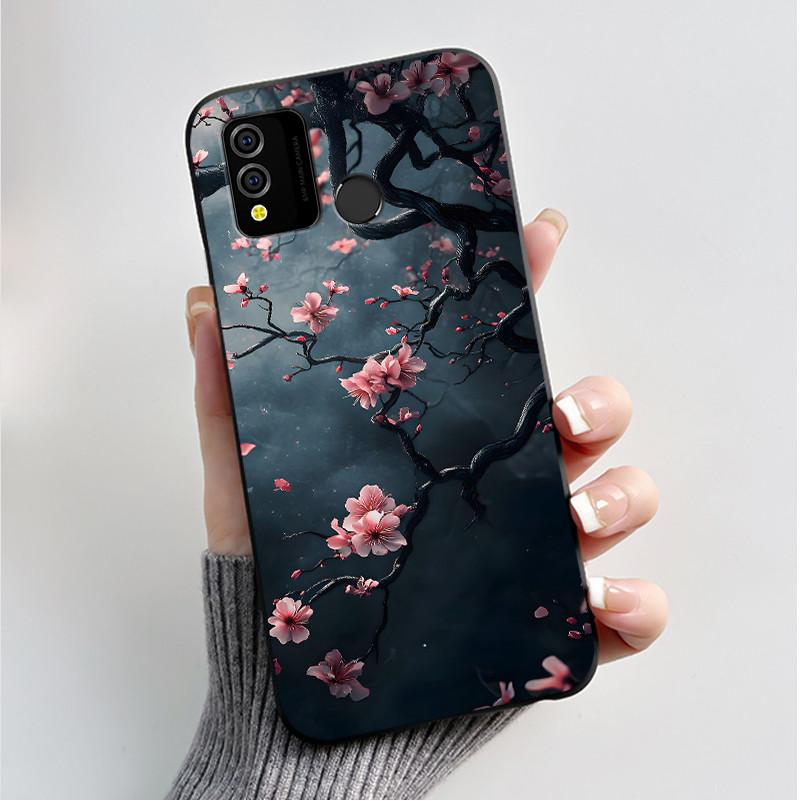 

For BLU J9L Case Luxury Fashion Butterfly Flowers Jelly Black Soft TPU Silicone Back Cover For BLU J9L J 9L Phone Casing BLU J9L