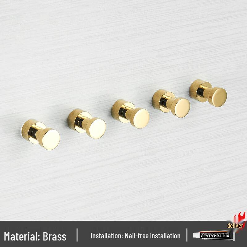 Donzhu No-Drill Copper Key Hook Set