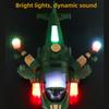 Helicopter Airplane Transforming Fighter Plane Toy with Musical and Lights for Toddlers Children