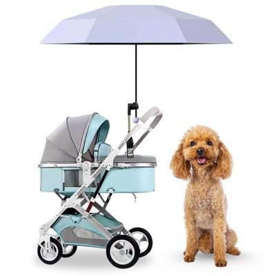 Guarda-chuva para Carrinho de Cachorro SALUDABLE, Suporte para Transportadora de Animal de Estimação de Carrinho de Bebê, Protetor Solar, (Roxa)