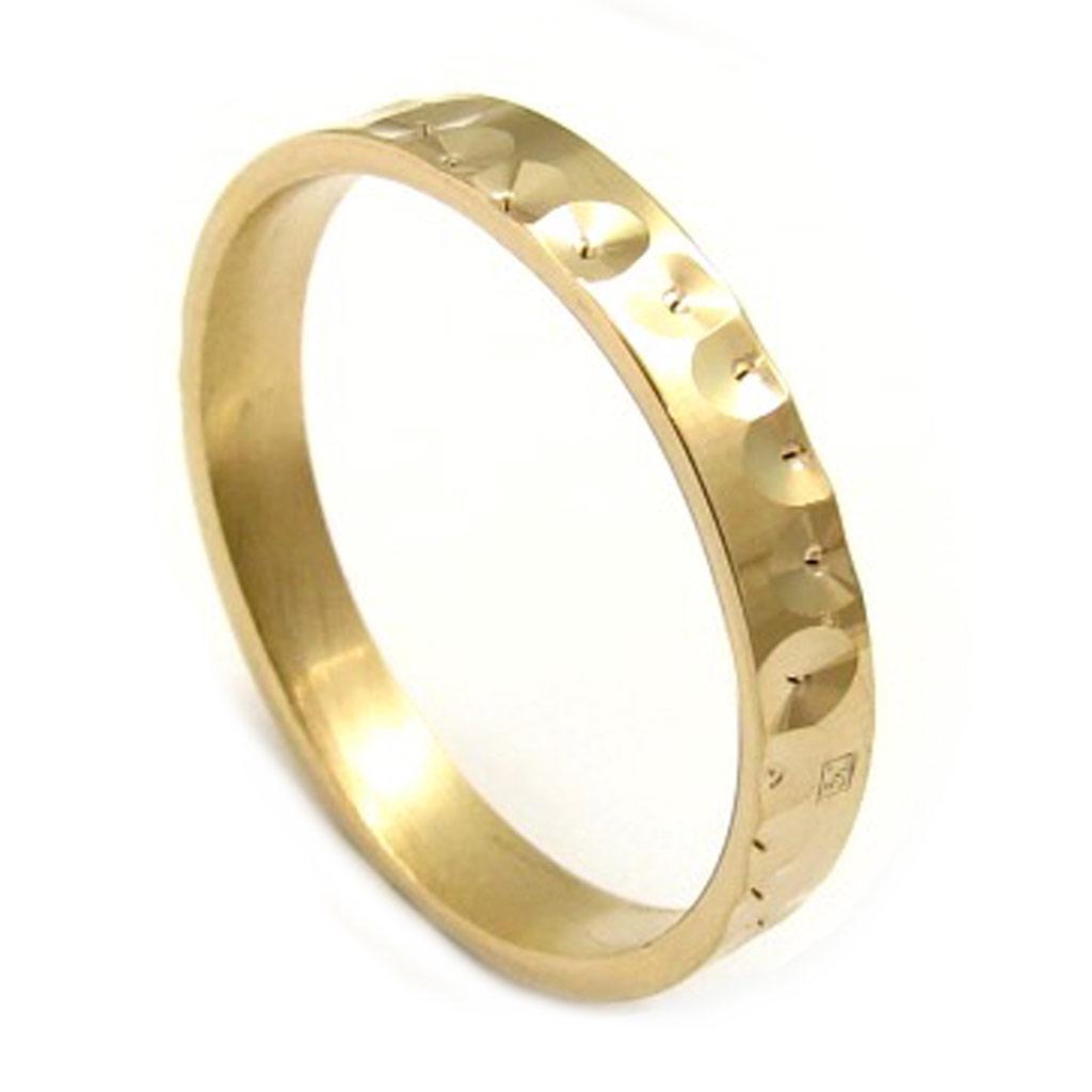 Gold Plated Wedding Band 'Link of Love'