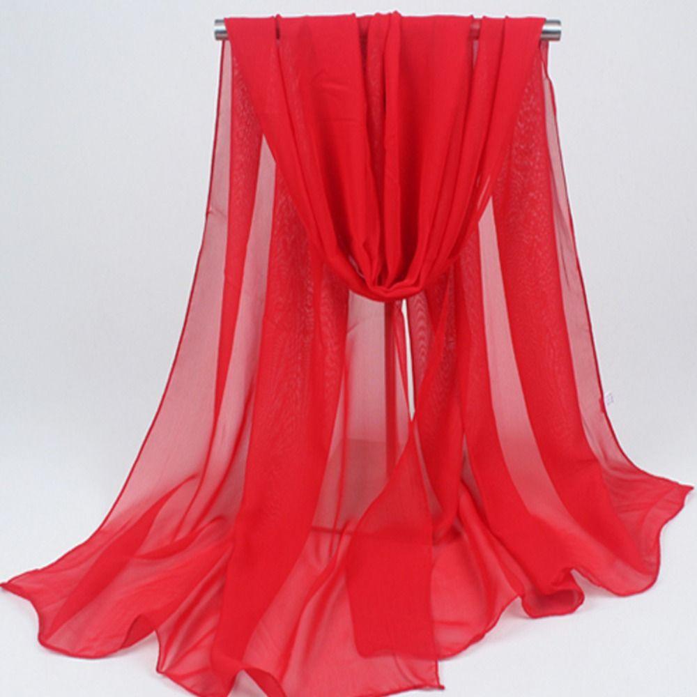 Luxury Brand Designer Chiffon Scarf Sunscreen Long Shawl Wrap  For Summer Women Accessories