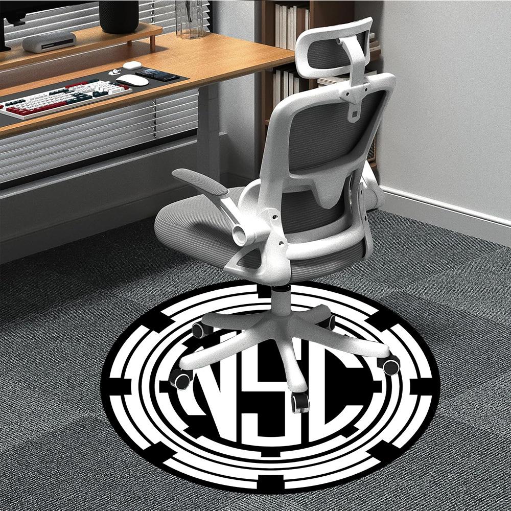 

1pc NSC Badge Chair Carpet for Office, Soft Flannel Throw Mat, Perfect for Office,Holiday Party Decoration Choice yy251113017 80cm by 80cm