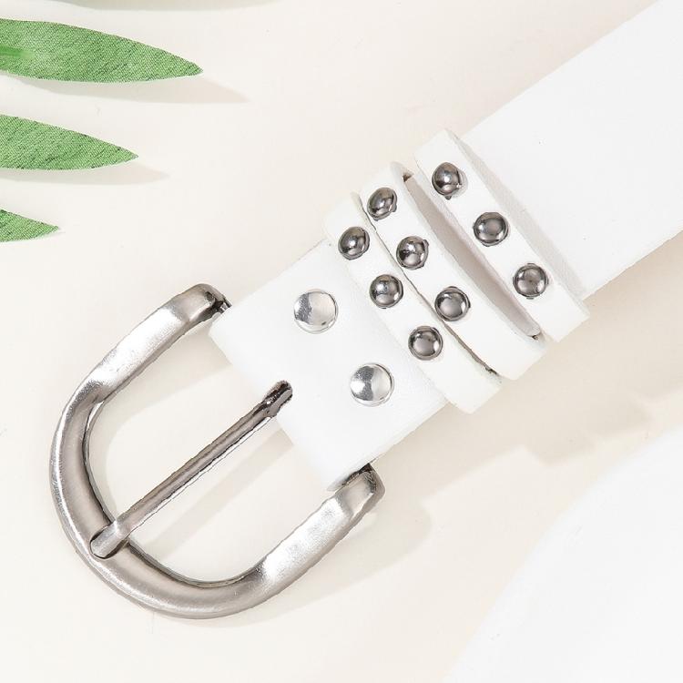 Fashion Skinny Belt Girls Glitter Hiphop Styles Belt Double Grommet Waistband for Punk Fashion Enthusiasts