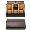 Watch Travel Case ,3/6 Slot Watch Roll Travel Case Organizer Display - PU Leather Watch Case - Klokke Organizer for menn og kvinner