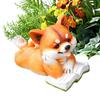 Dog Decor Resin Cute Animal Collectible Ornaments Collectible Dog Figurine Sculpture For Indoor Outdoor Living Room Balcony