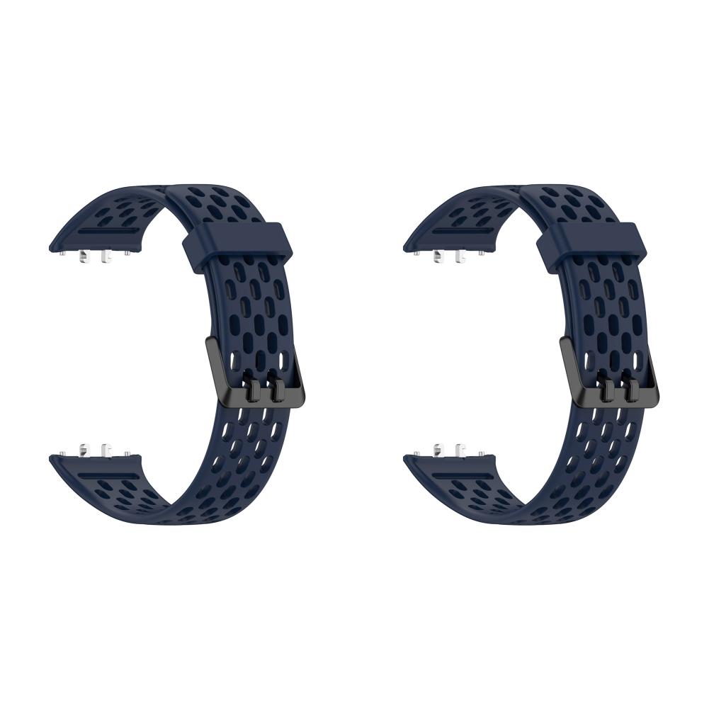 

- Silicone Watch Strap Sports Watchband for Samsung Galaxy Fit 3 (Midnight Blue)