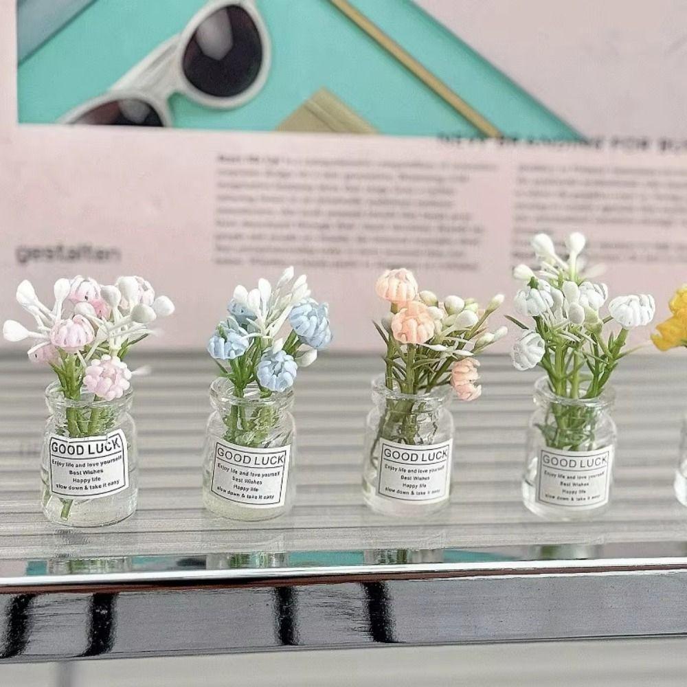 8Pcs 3D Vase Refrigerator Magnets Creative Cute Refrigerator Magnets Kitchen Decoration