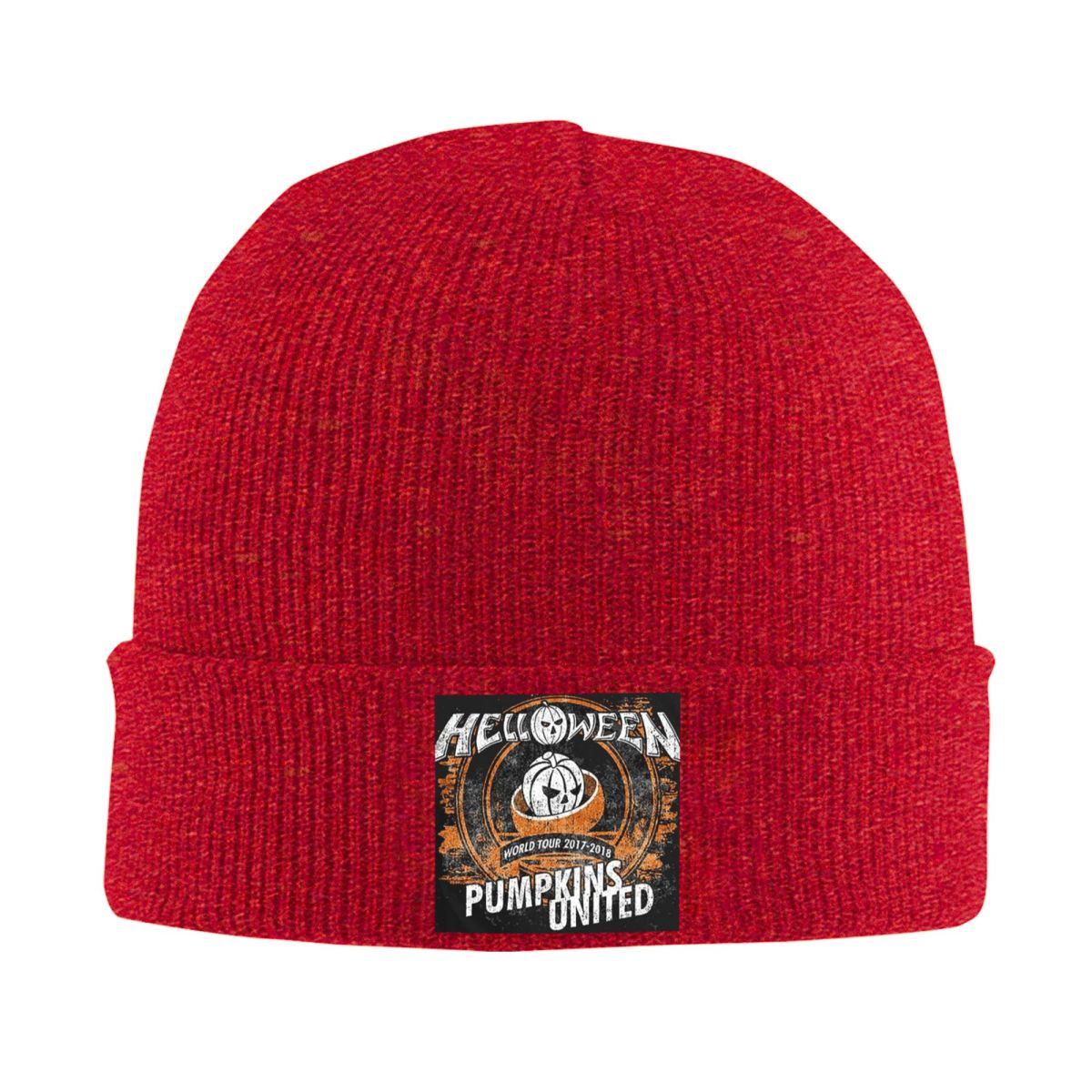 

Helloween Rock Band Warm Knitted Cap Fashion Bonnet Hat Autumn Winter Outdoor Beanies Hats for Unisex Adult One Size