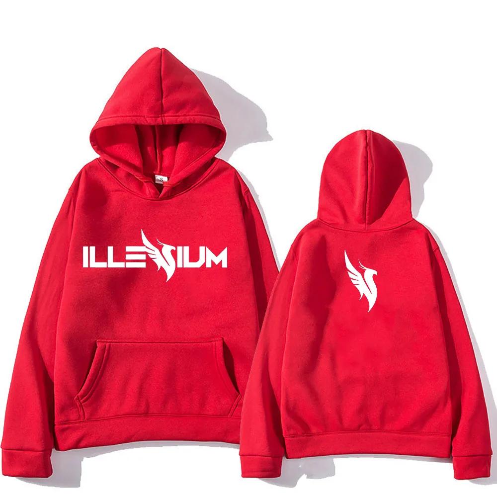 

Худи ILLENIUM для осенне-зимней моды Удобные толстовки Funko Pop Флис Повседневная одежда Sudaderas Винтажный Панк Худи S